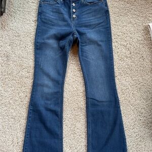 KanCan Dark Blue Flare Jeans